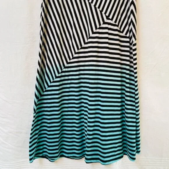 Calvin Klein Maxi Skirt Womens Small Stripes Quick Dry Festival Patchwork - Picture 3 of 10